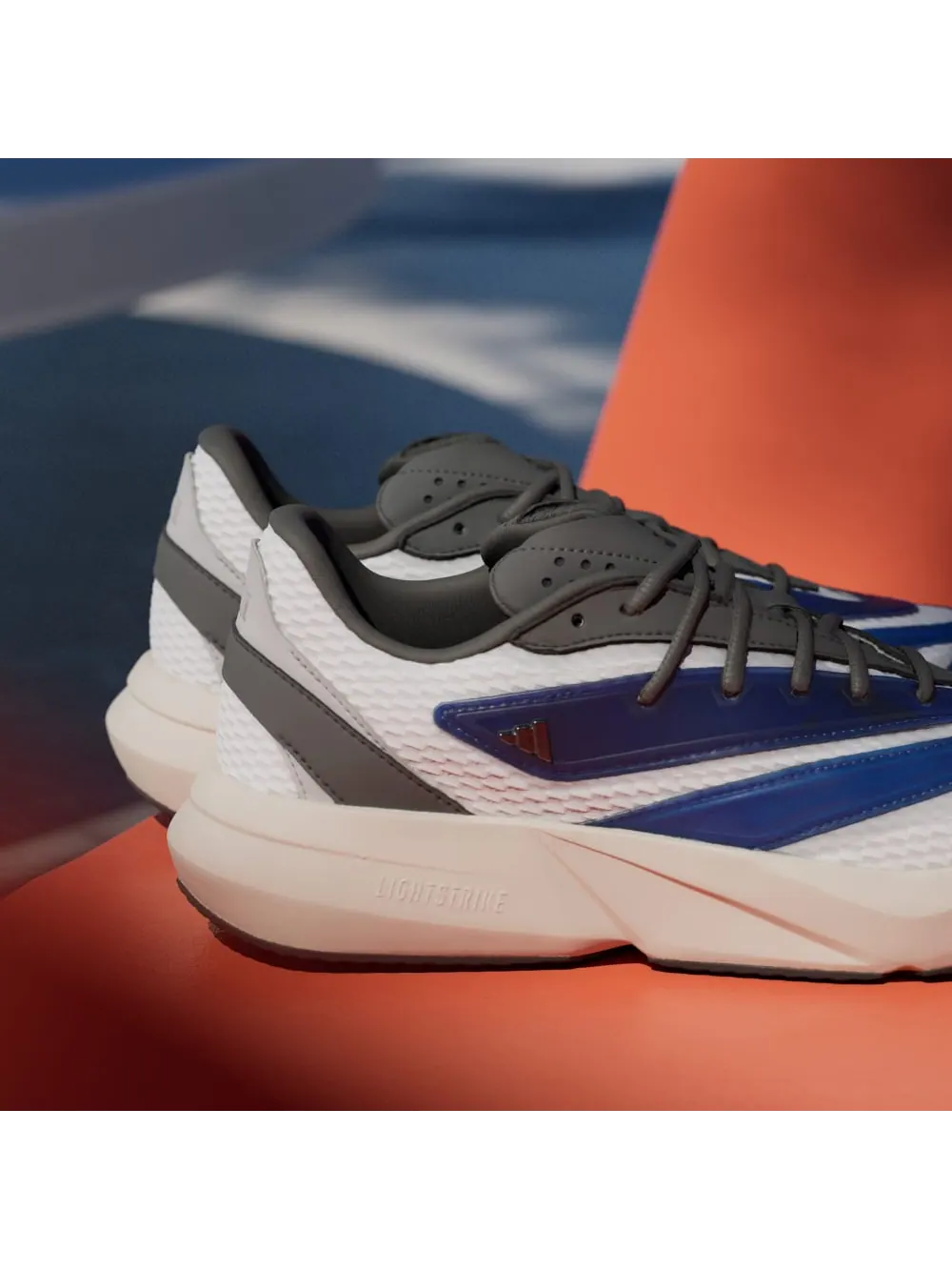 Кроссовки Adidas Lightblaze — изображение 8 из 9, белый/синий/серый