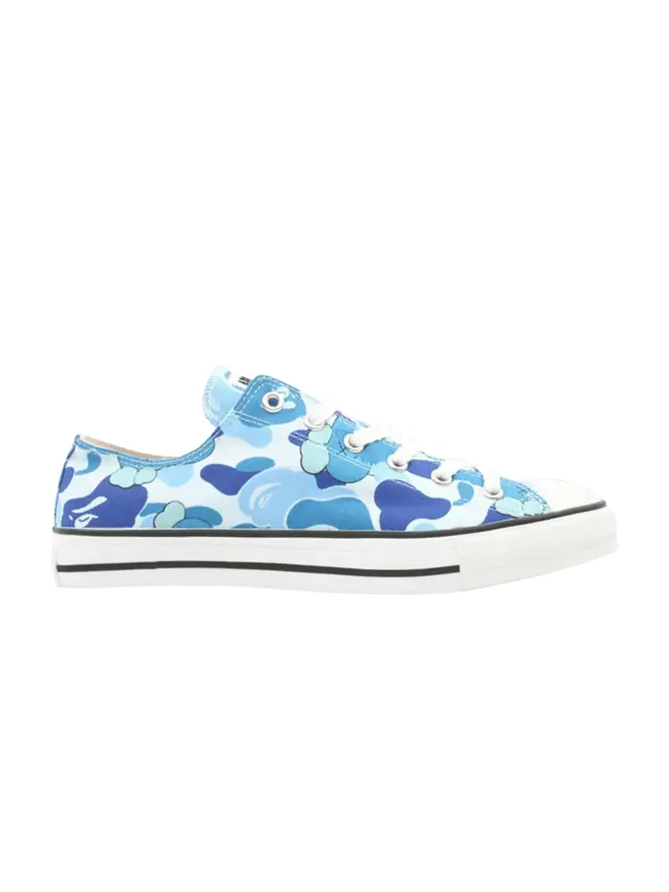 Кроссовки BAPE Bapesta FS-010 Canvas Low 'Blue' — изображение 1 из 1, синий