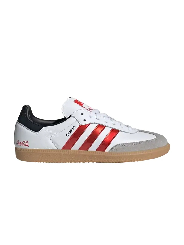 Кроссовки Coca-Cola x Adidas Samba — изображение 1 из 1, белый красный