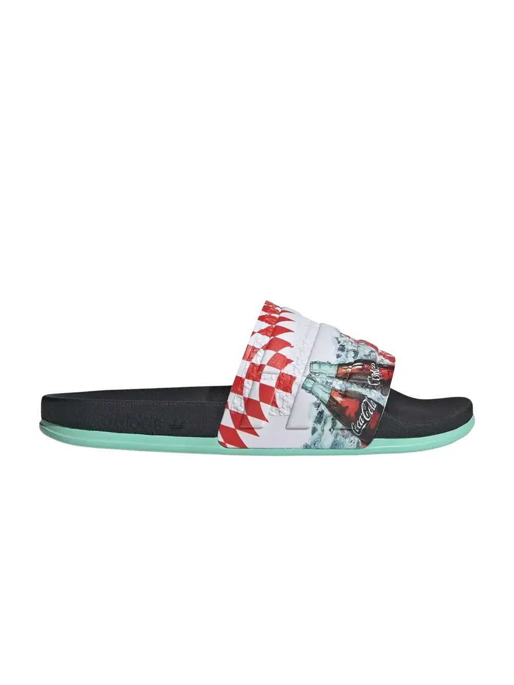 Шлепанцы Coca-Cola x Adidas Adilette OG CF Slide — изображение 1 из 1, черный/белый