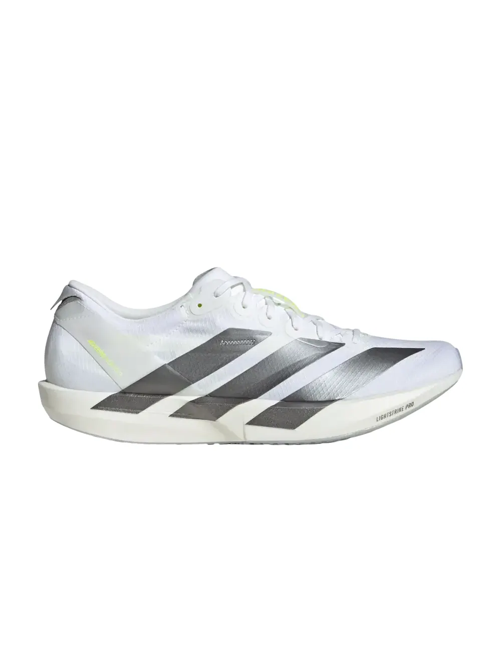 Кроссовки Adidas Adizero Adios 9 — изображение 1 из 1, белый/металлик/желтый