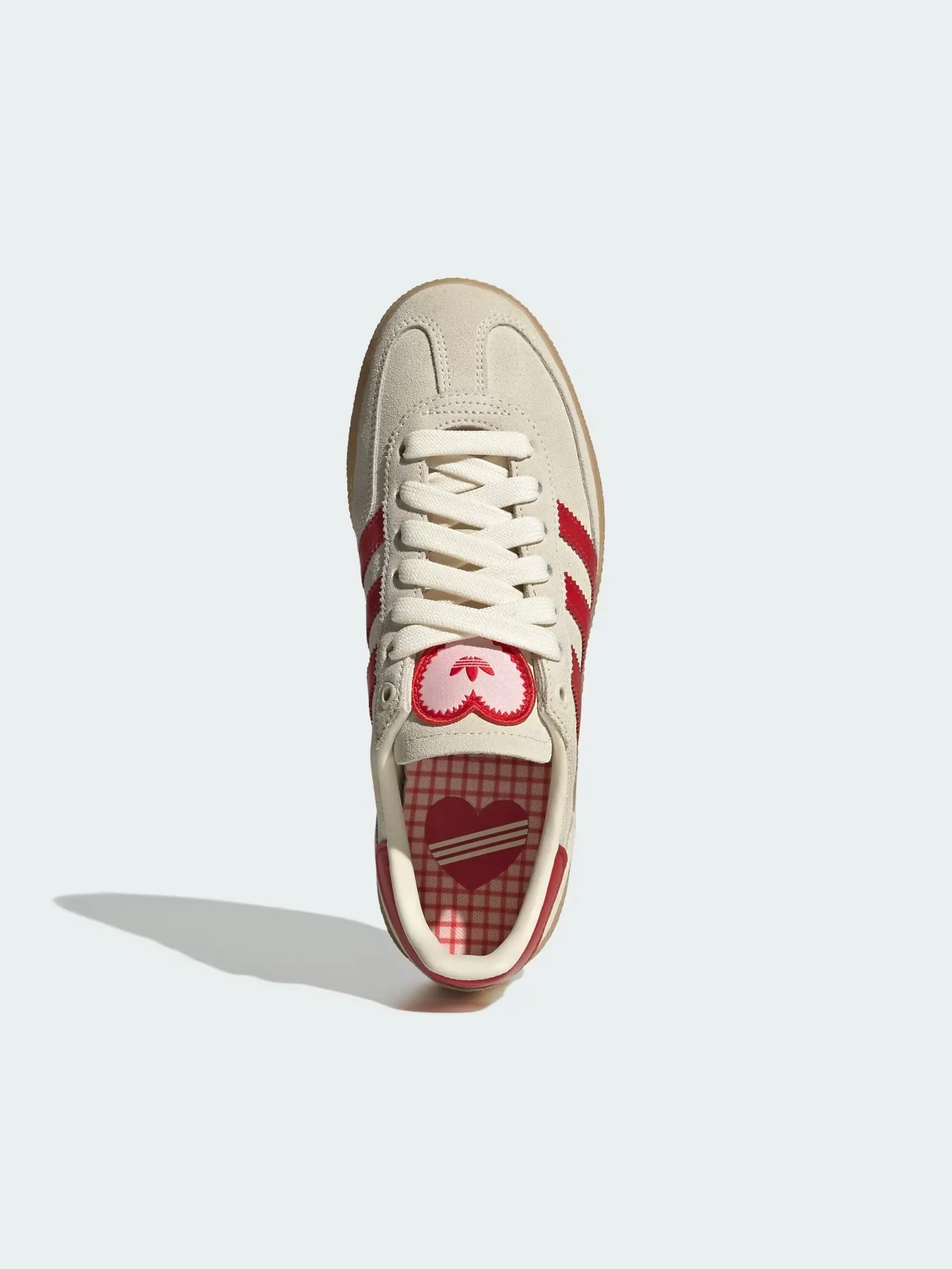 Кроссовки Adidas Handball Spezial KH9044 — изображение 3 из 11, кремовый белый//розовый