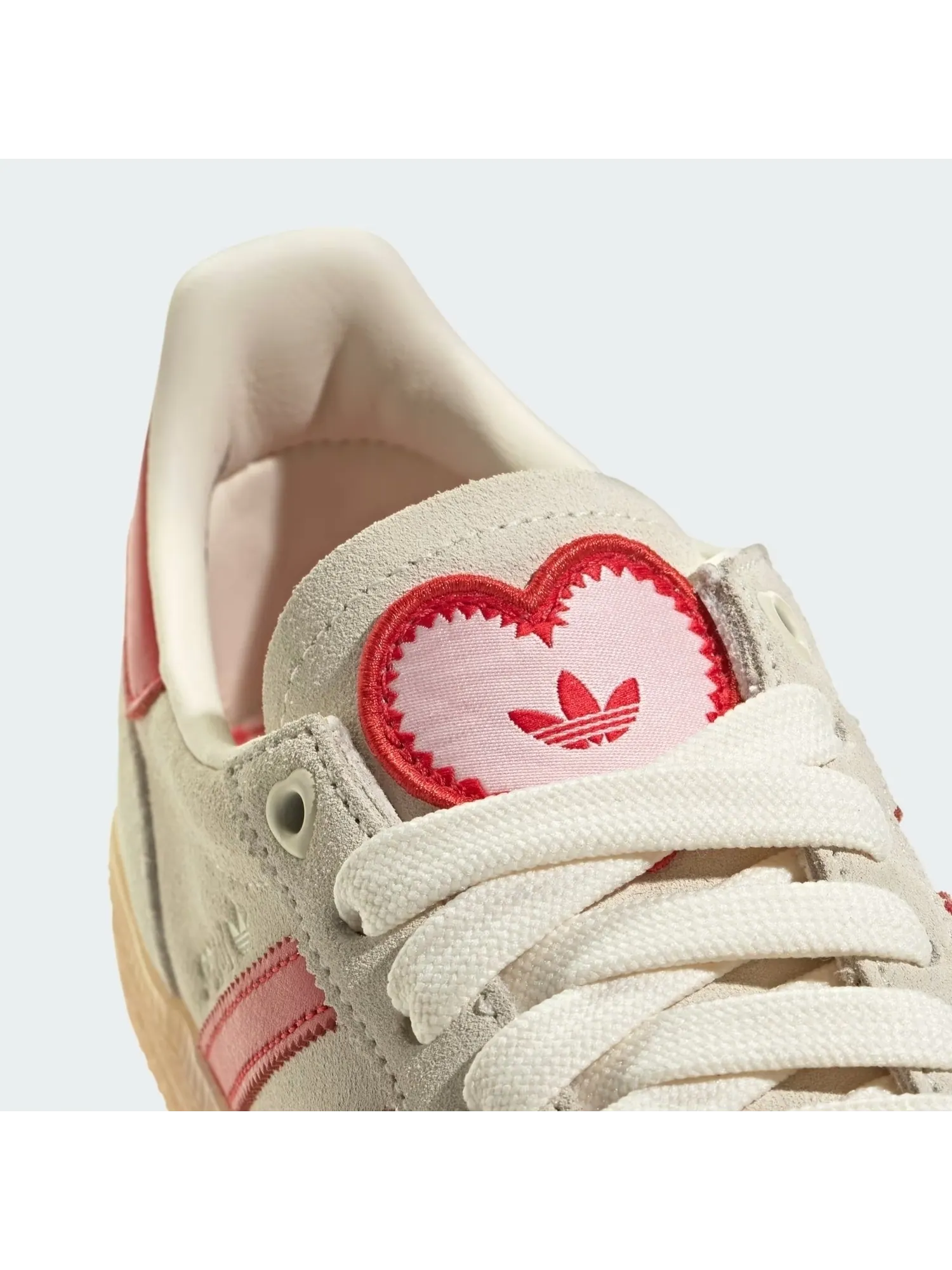 Кроссовки Adidas Handball Spezial KH9044 — изображение 10 из 11, кремовый белый//розовый