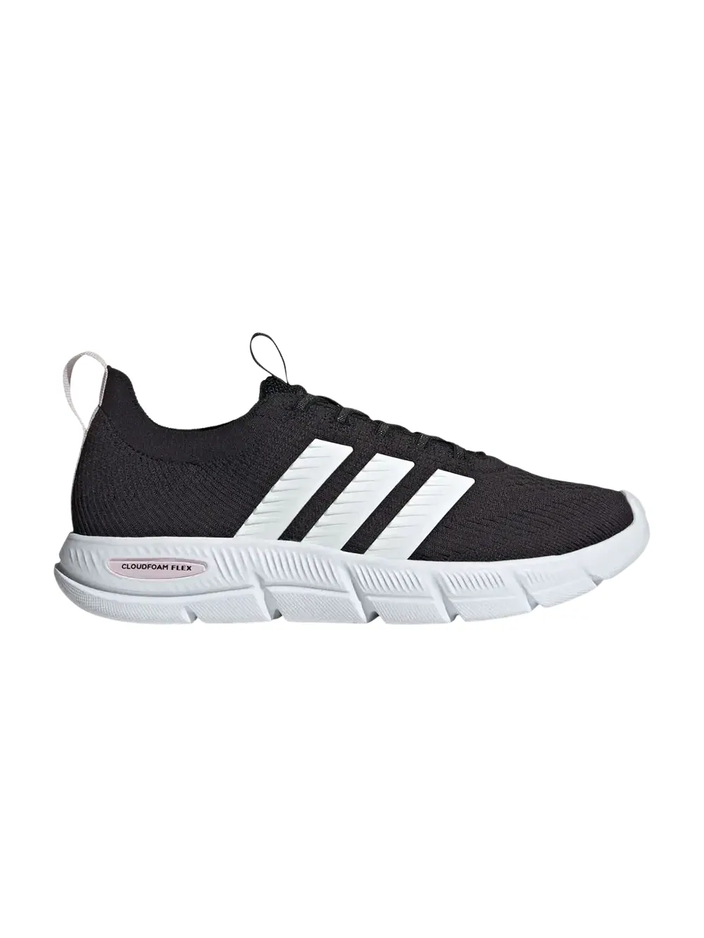 Кроссовки Adidas Wmns Cloudfoam Flex Slounge — изображение 1 из 1, черный/белый/розовый