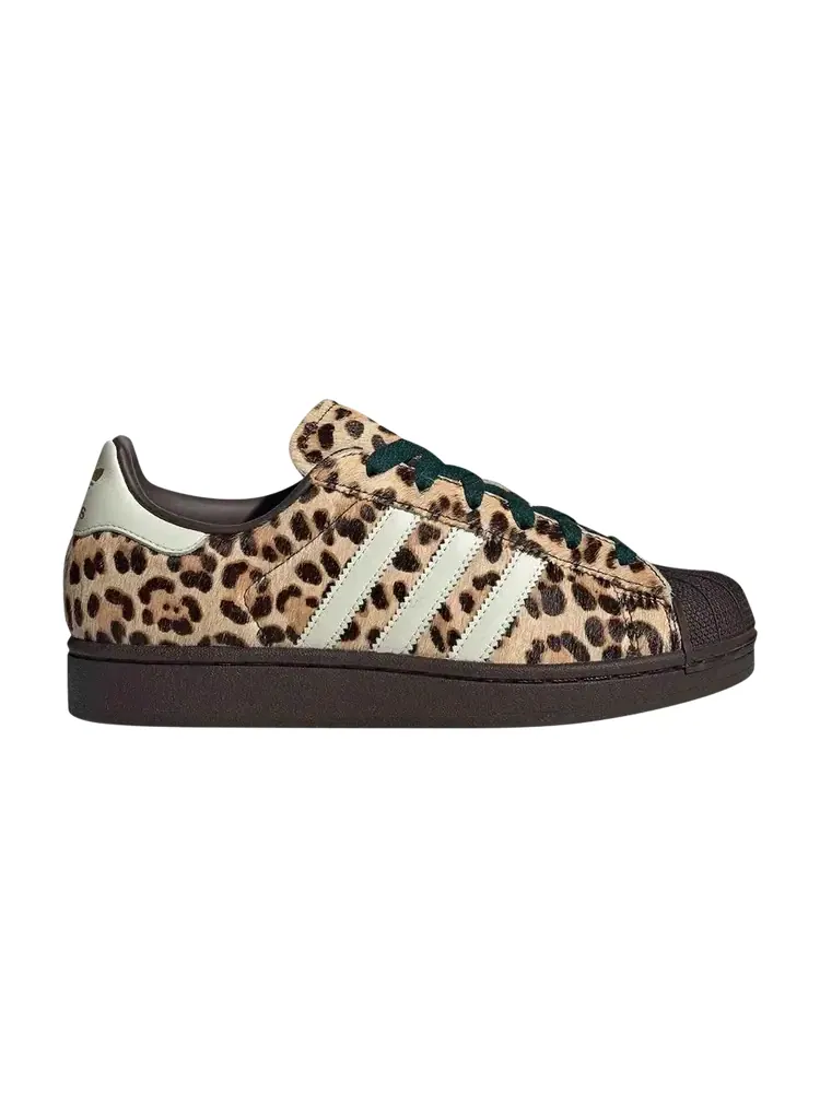 Кроссовки Adidas Wmns Superstar 2 'Leopard Dark Brown Ivory' — изображение 1 из 1, коричневый
