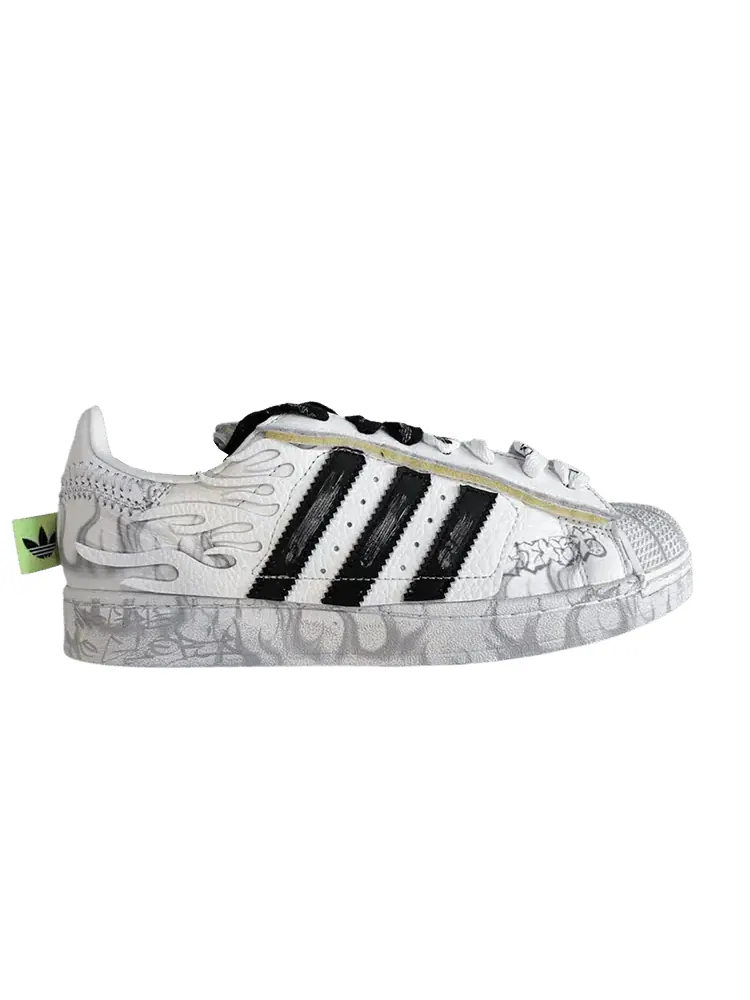 Кроссовки Hellstar x adidas Superstar 2 'White Flame' — изображение 1 из 1, белый