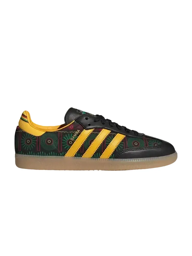 Bob Marley x Adidas Samba 'Black Yellow Gum' — изображение 1 из 1, черный