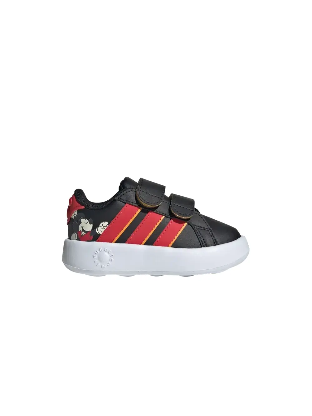 Детские кроссовки Disney x Adidas Grand Court — изображение 1 из 1, черный//желтый