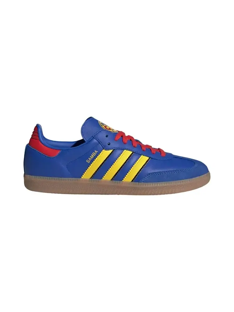 Лицензированные кроссовки Adidas Samba 'Hi-Res Blue Yellow Vivid Red' — изображение 1 из 1, синий