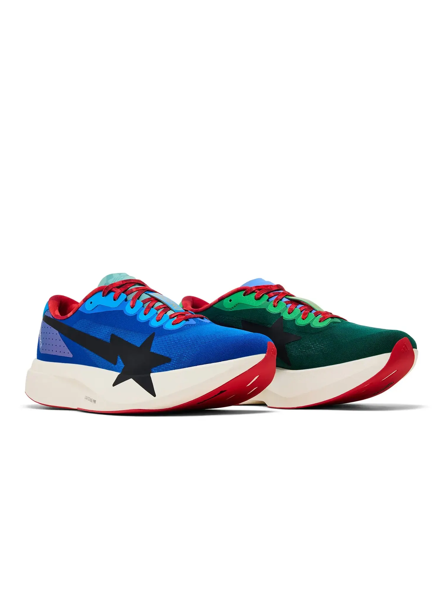 Кроссовки BAPE x Adidas Adizero Evo SL — изображение 8 из 9, синий/зеленый/мульти