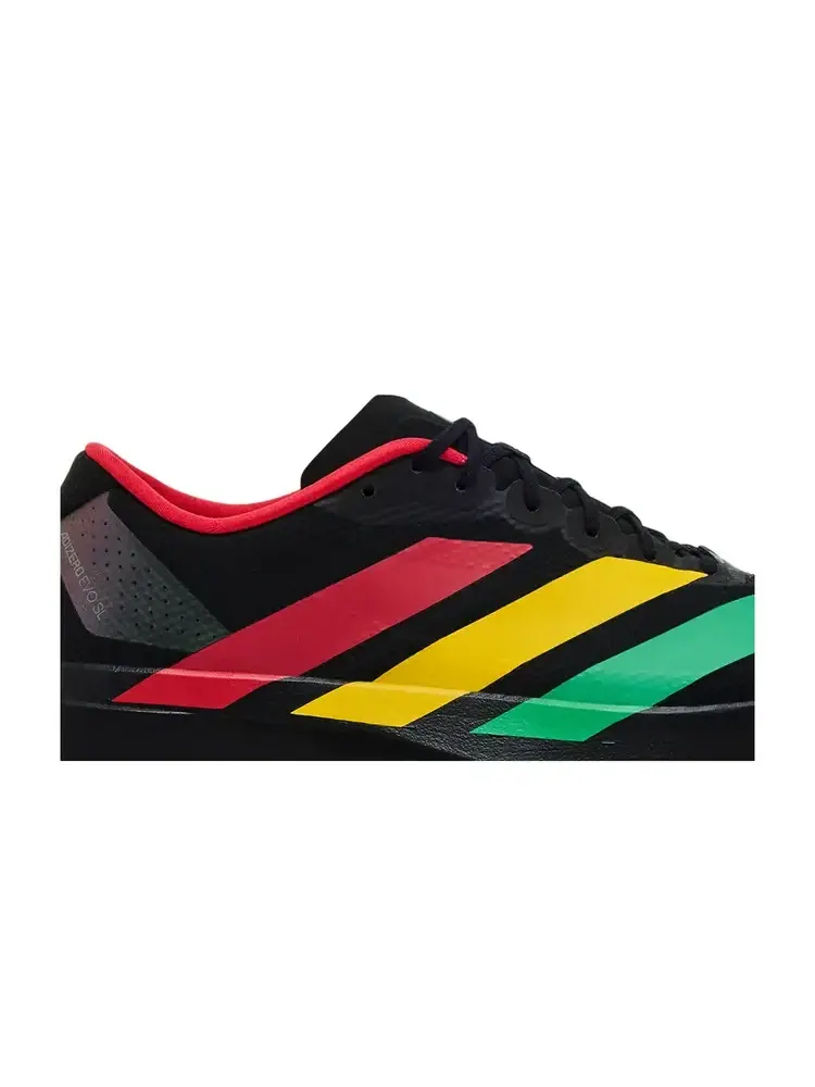 Кроссовки Bob Marley x Adidas Adizero Evo SL 'Black Red Yellow' — изображение 2 из 8, черный