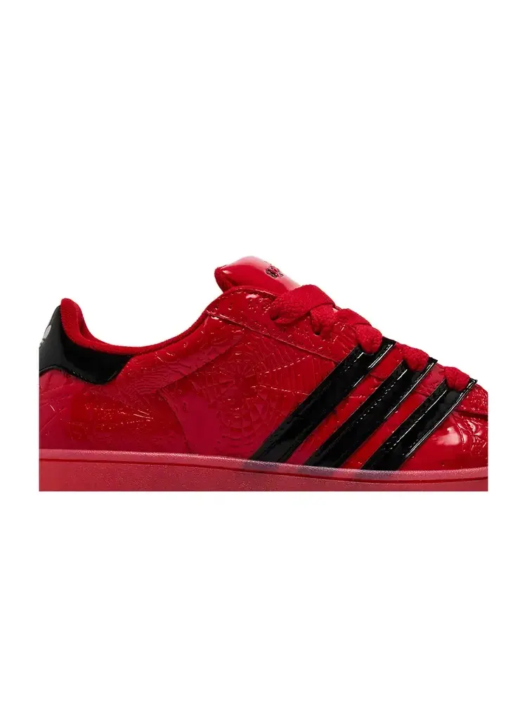 Sp5der x Adidas Superstar 'Black Silver Metallic' — изображение 2 из 8, белый