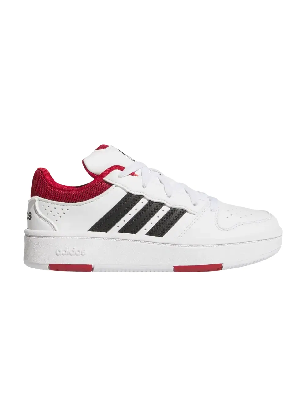Детские баскетбольные кроссовки Adidas Hoops Classic Little Kid — изображение 1 из 1, белый/красный/черный