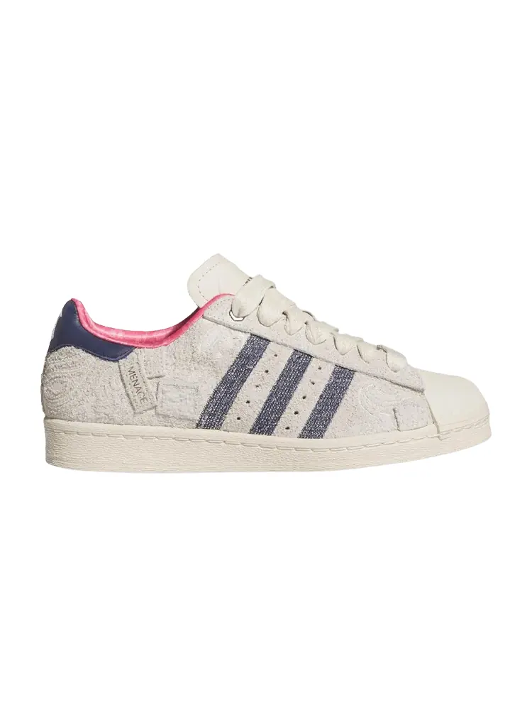 Кроссовки MENACE x adidas Superstar 82 'Wonder White Dark Blue' — изображение 1 из 1, белый