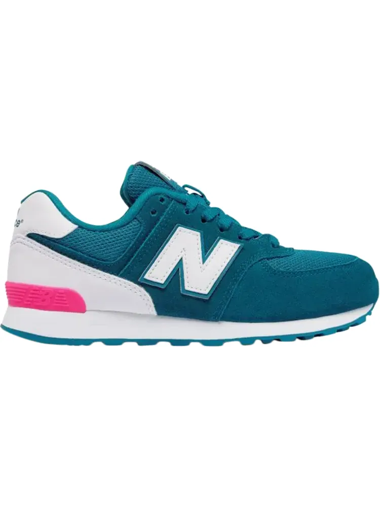 Кроссовки New Balance 574 Big Kid 'High Visibility - Teal' — изображение 1 из 1, бирюзовый