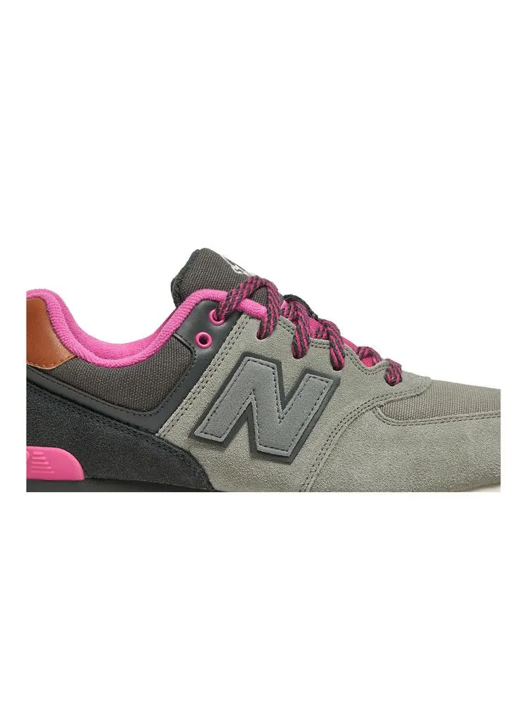 Кроссовки New Balance 574 Big Kid 'Collegiate Pack - Light Grey Pink' — изображение 3 из 9