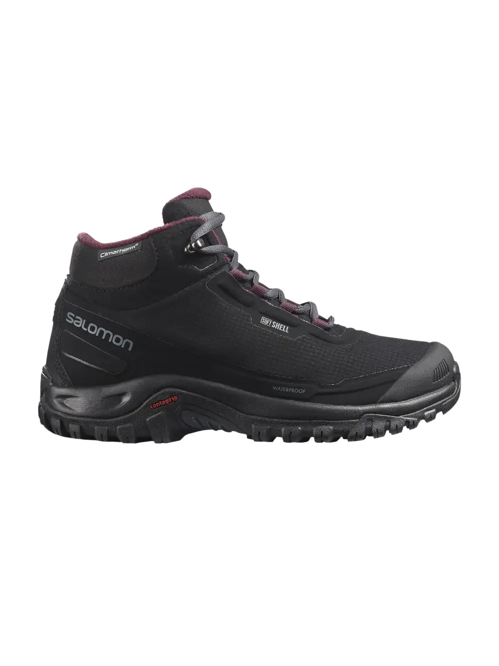 Кроссовки Wmns Shelter CSWP Salomon — изображение 1 из 1, черный//винный