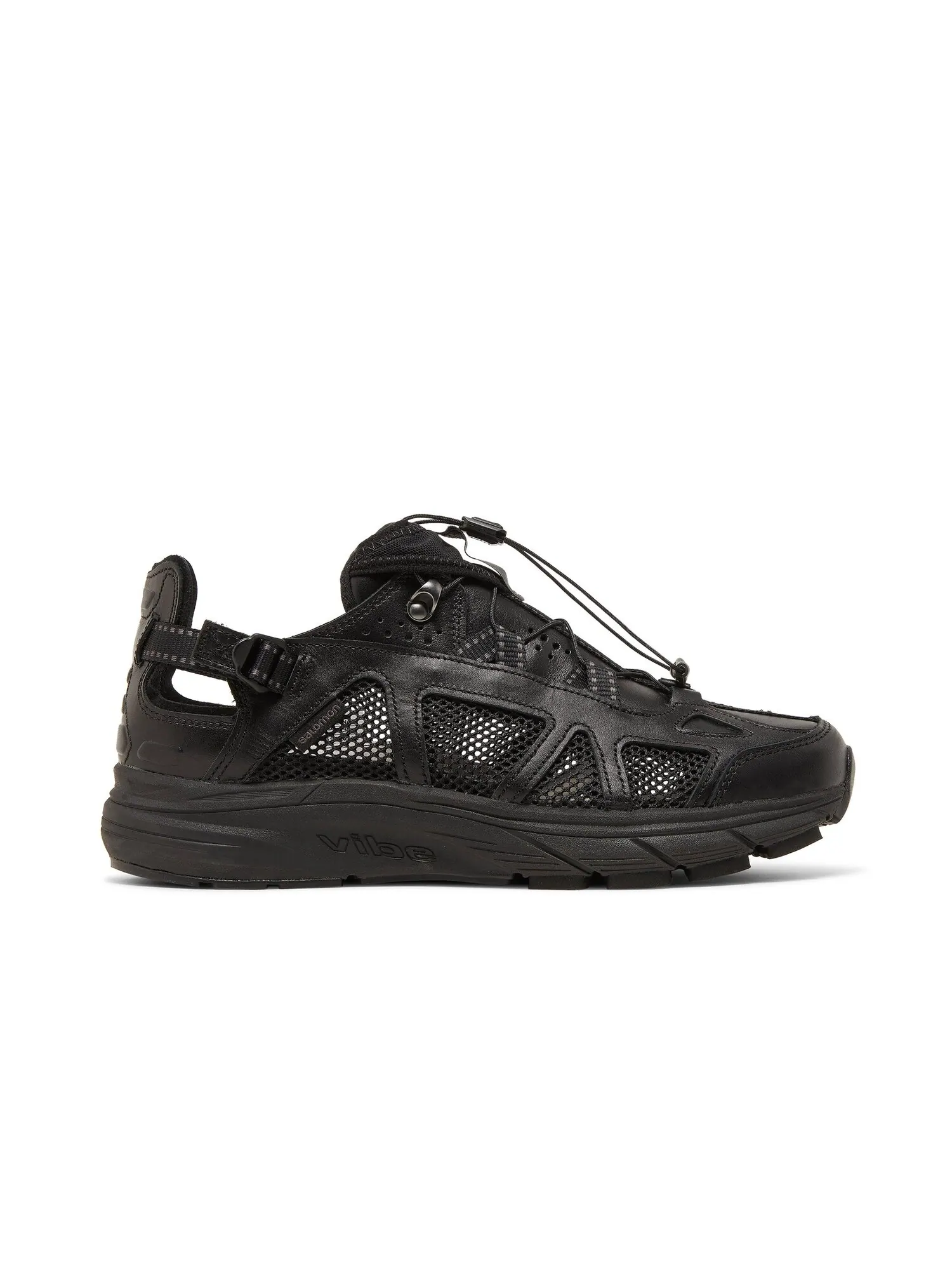 Кроссовки Techsonic Leather Advanced Salomon — изображение 1 из 8, черный/черный