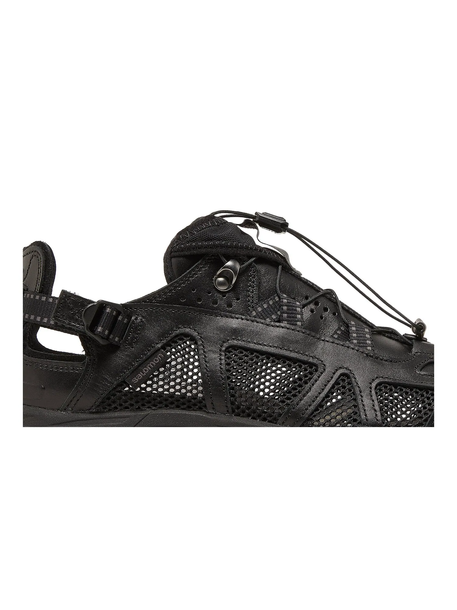 Кроссовки Techsonic Leather Advanced Salomon — изображение 2 из 8, черный/черный