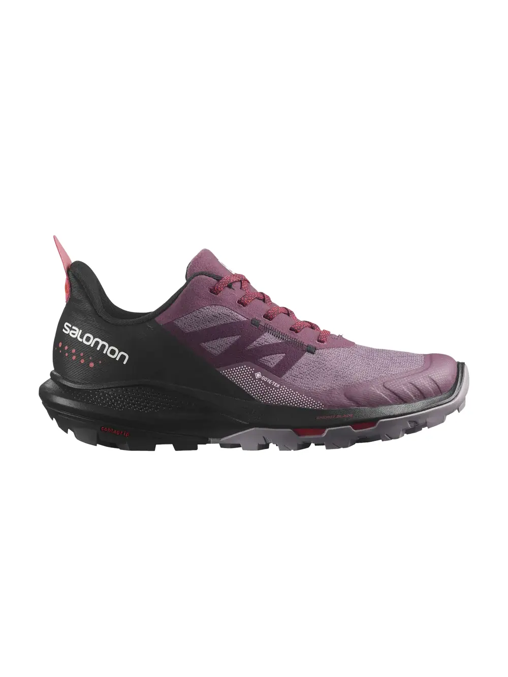 Кроссовки Wmns Outpulse GORE-TEX Salomon — изображение 1 из 1, черный/красный