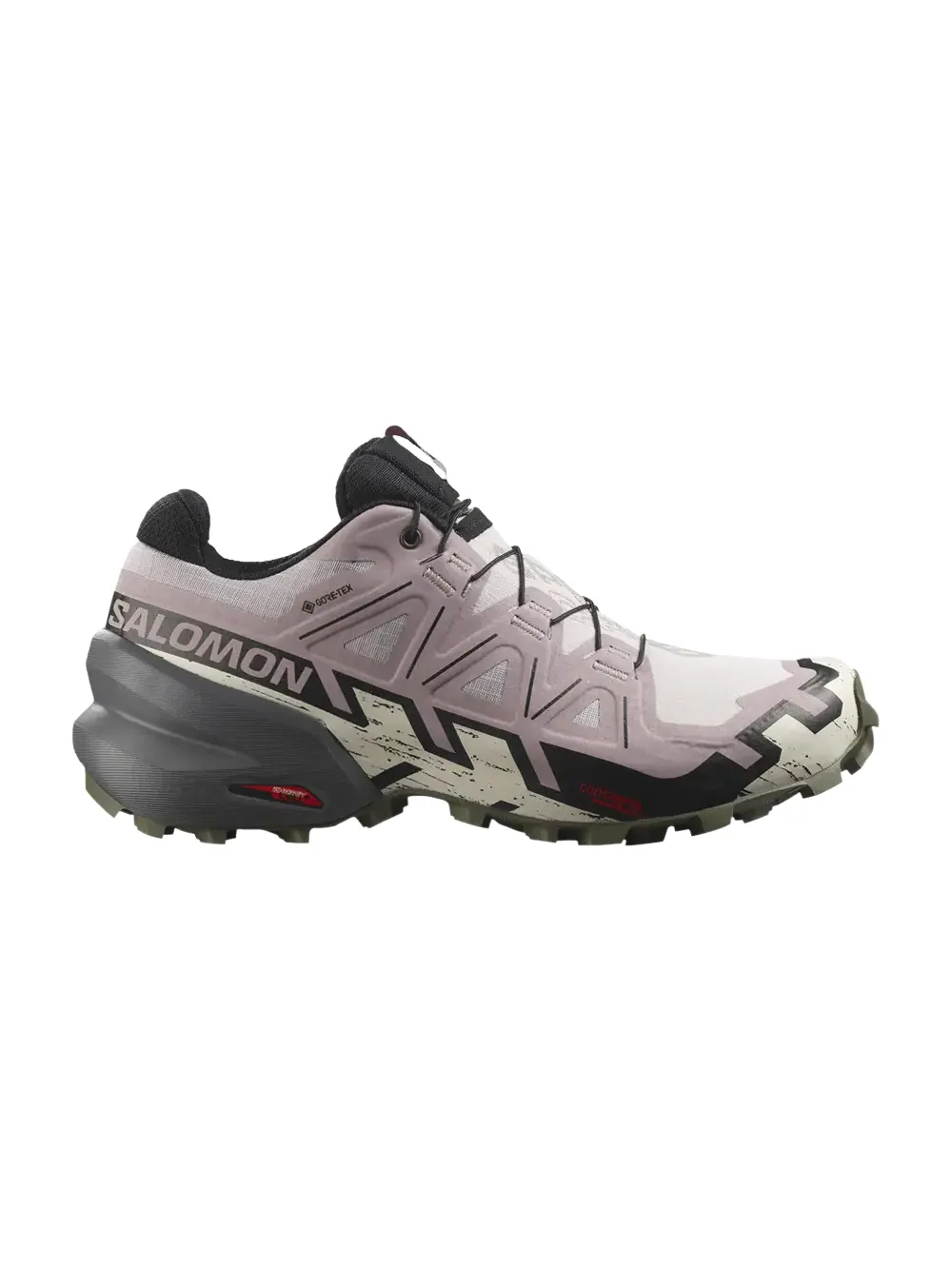 Кроссовки Wmns Speedcross 6 GORE-TEX Salomon — изображение 1 из 1, черный/оливковый