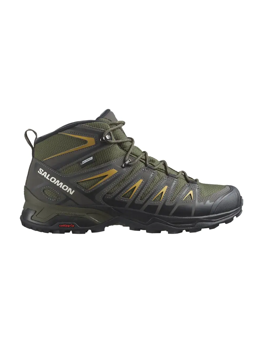 Кроссовки X Ultra Pioneer Mid CSWP Salomon — изображение 1 из 1, оливковый//золотистый