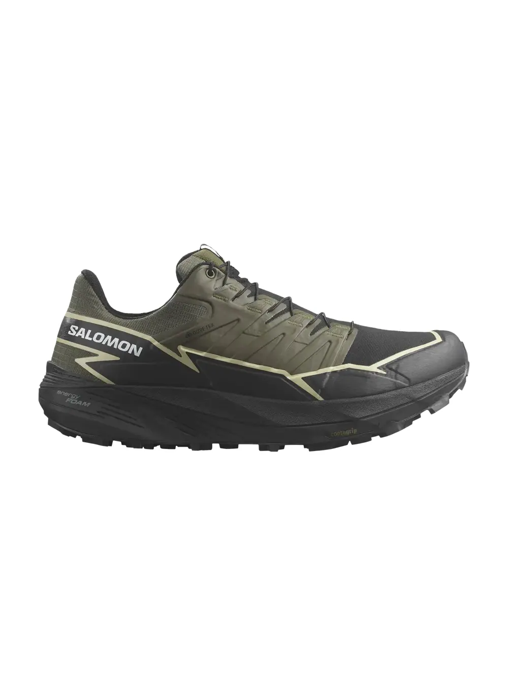 Кроссовки Thundercross GORE-TEX Salomon — изображение 1 из 1, оливковый/черный