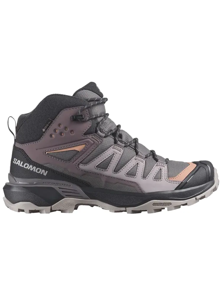 Кроссовки Salomon Wmns X Ultra 360 Mid GORE-TEX 'Plum Kitten' — изображение 1 из 1, фиолетовый