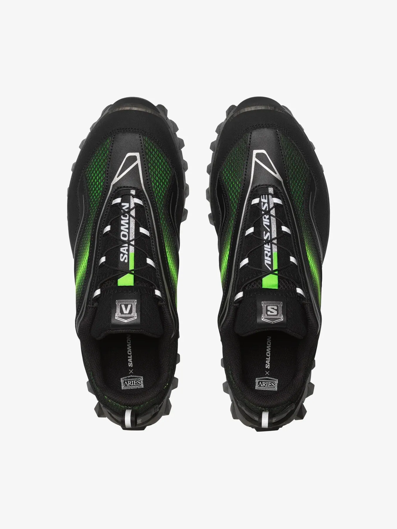Кроссовки зимние унисекс Salomon Snowclog x Aries Arise — изображение 3 из 13, черный/зеленый