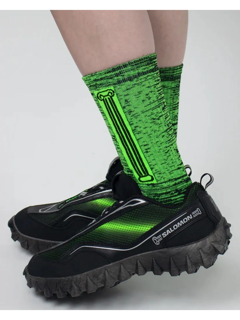 Кроссовки зимние унисекс Salomon Snowclog x Aries Arise — изображение 7 из 13, черный/зеленый