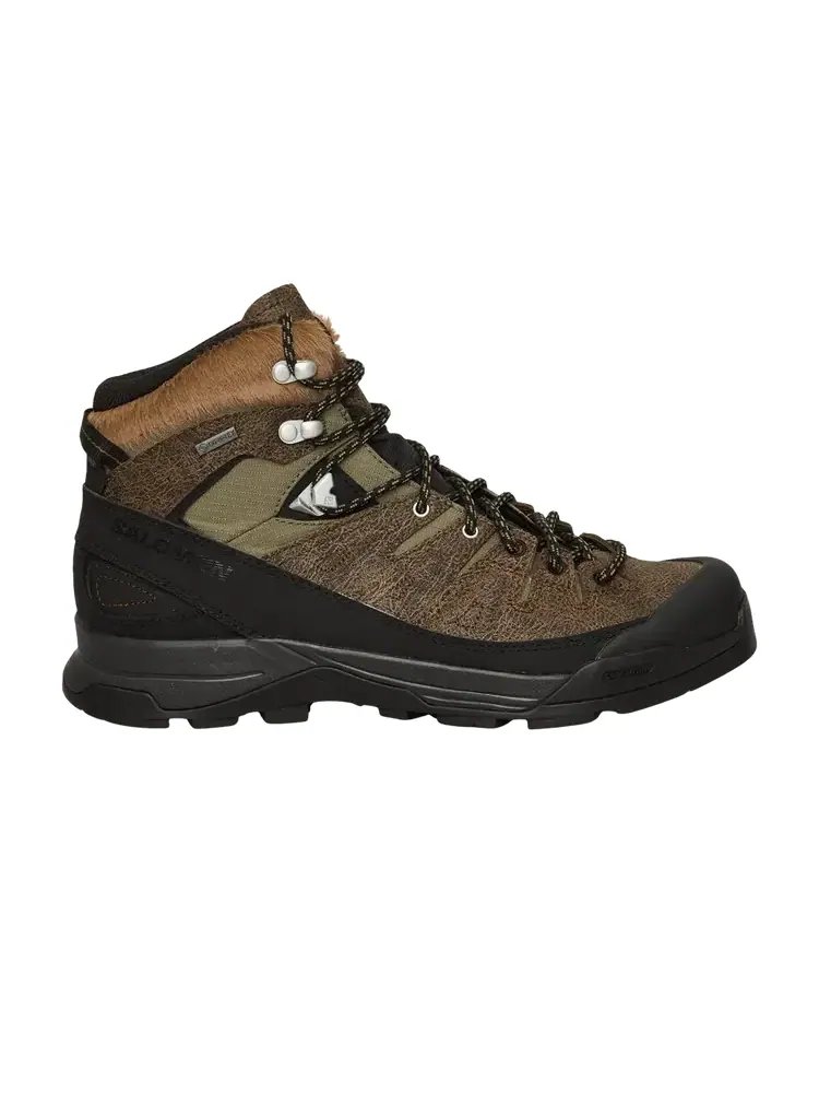 Кроссовки Salomon X-ALP Mid Distressed Leather GORE-TEX — изображение 1 из 1, темный черный
