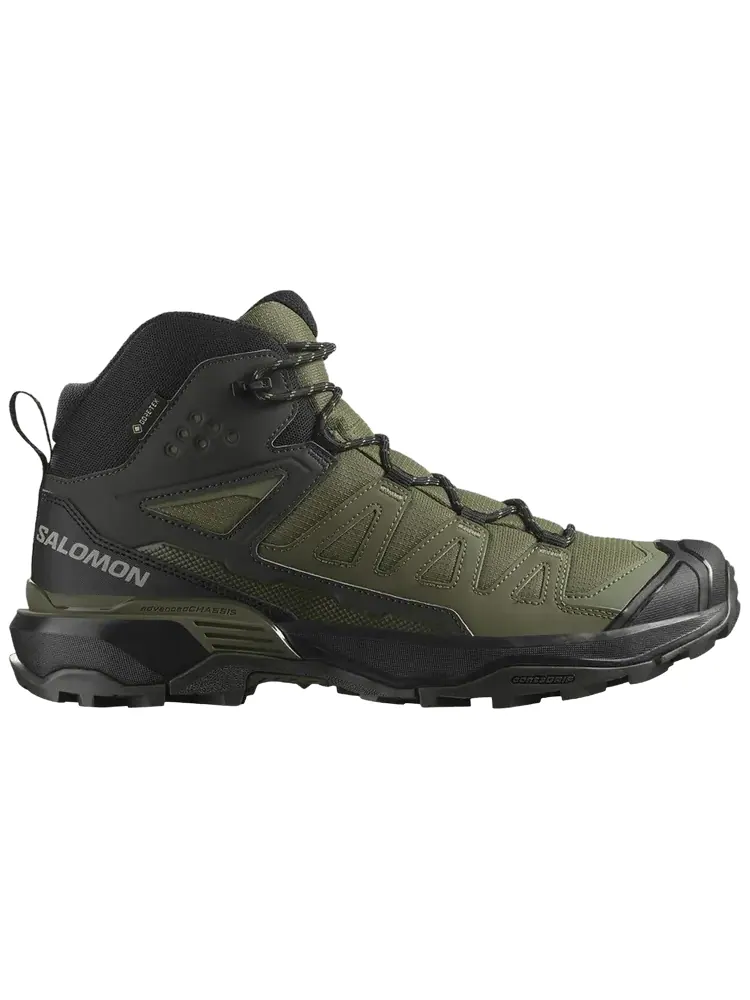 Кроссовки Salomon X Ultra 360 Mid GORE-TEX 'Olive Night' — изображение 1 из 1, зеленый