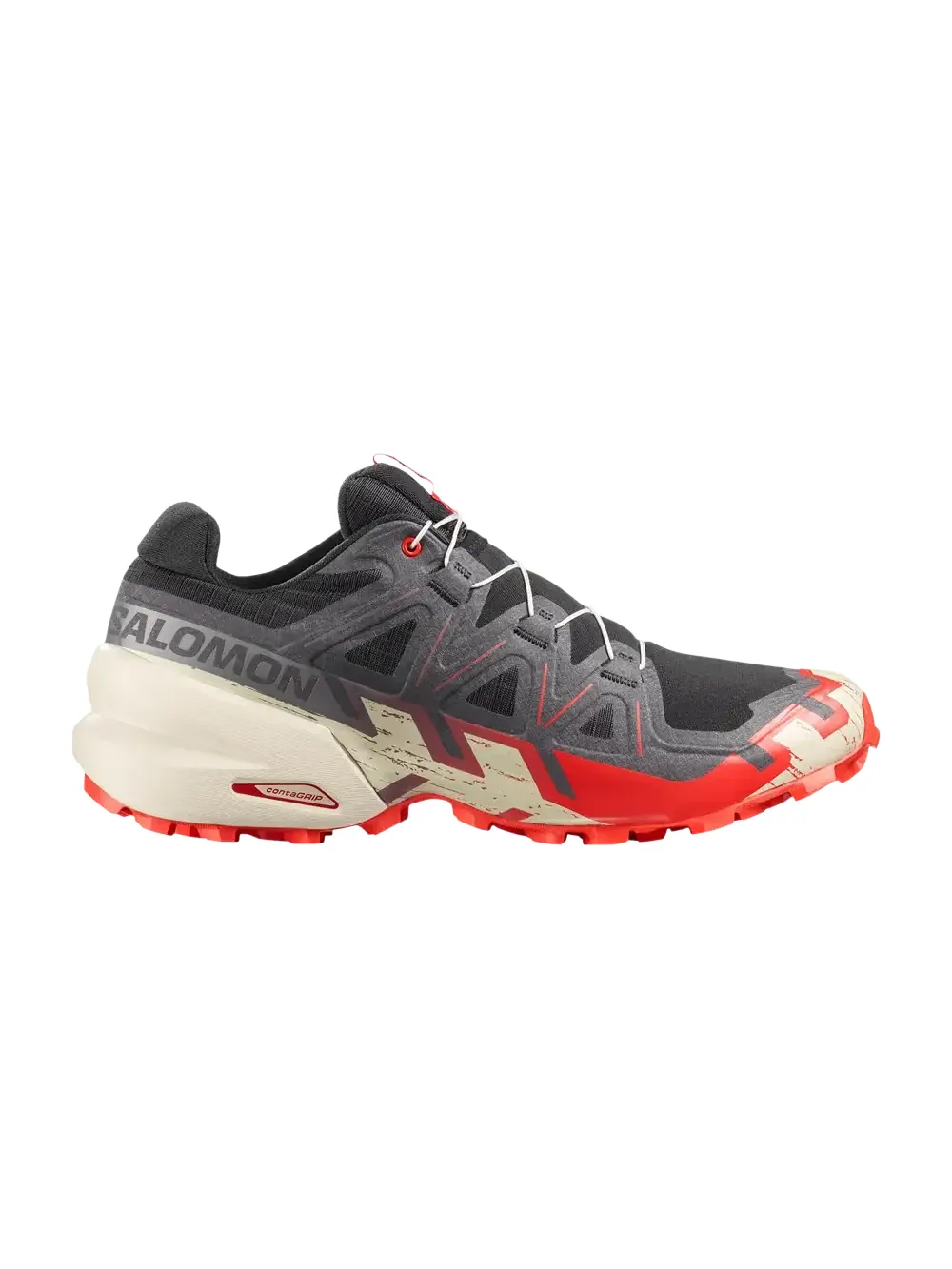 Кроссовки Salomon Speedcross 6 — изображение 1 из 1, черный/красный