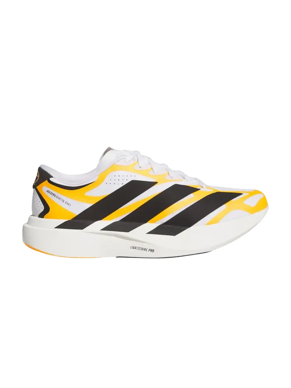 Кроссовки Adidas Adizero Evo SL Exo "Grambling State Tigers" — изображение 1 из 1, белый/золотистый/черный
