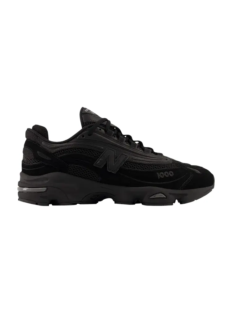 Кроссовки New Balance 1000 'Triple Black' — изображение 1 из 1, черный/черный