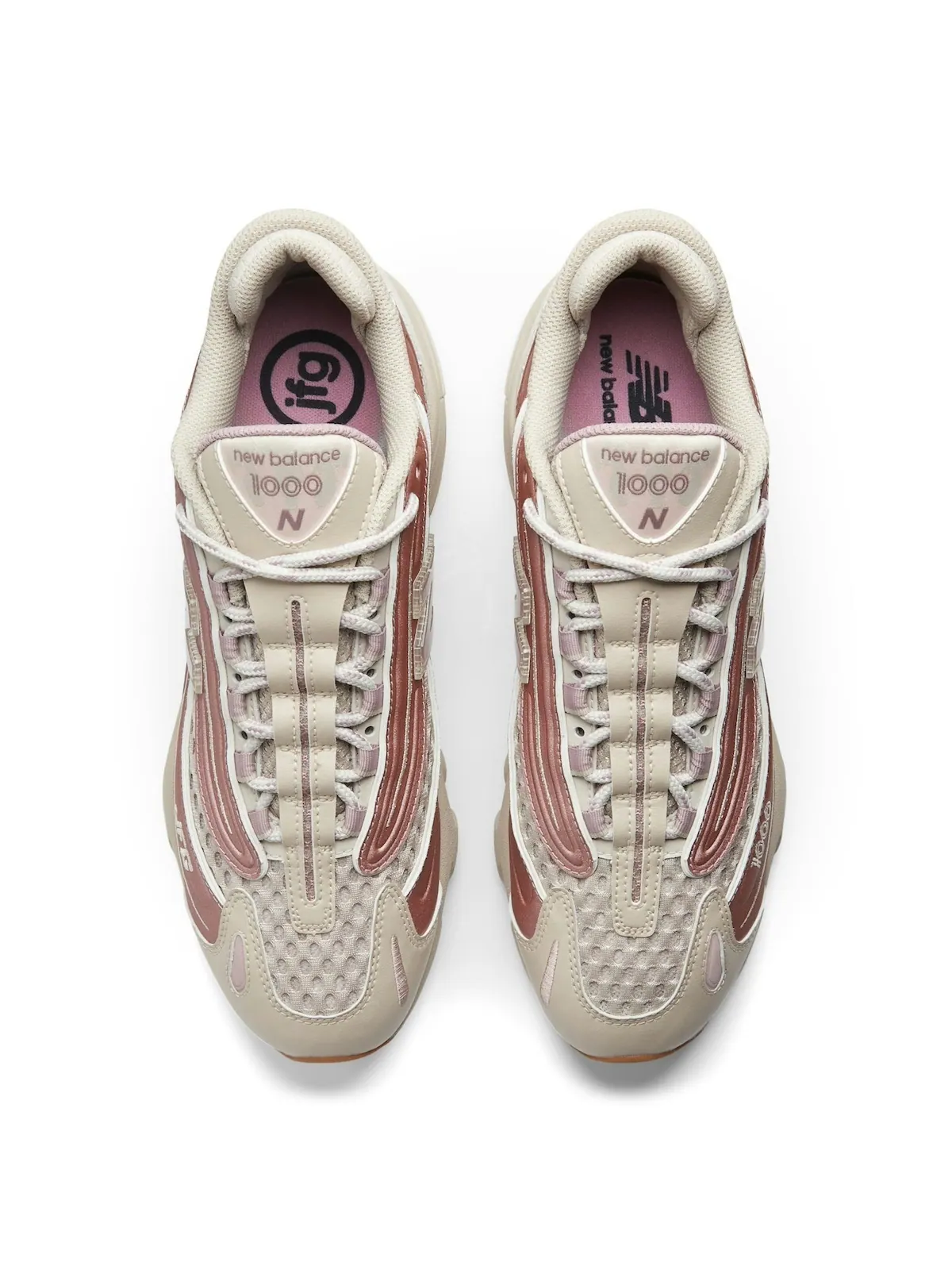 Кроссовки Joe Freshgoods x New Balance 1000 — изображение 3 из 5, бежевый/розовый