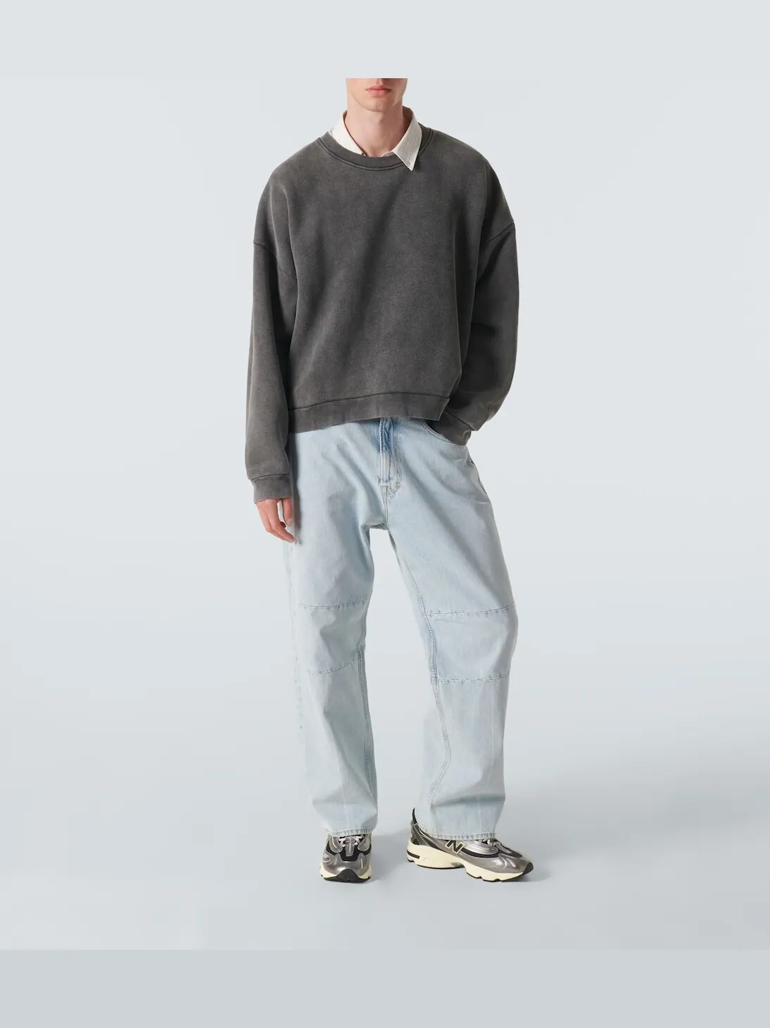 Кроссовки New Balance 1000 Silver Metallic — изображение 2 из 5, серебряный