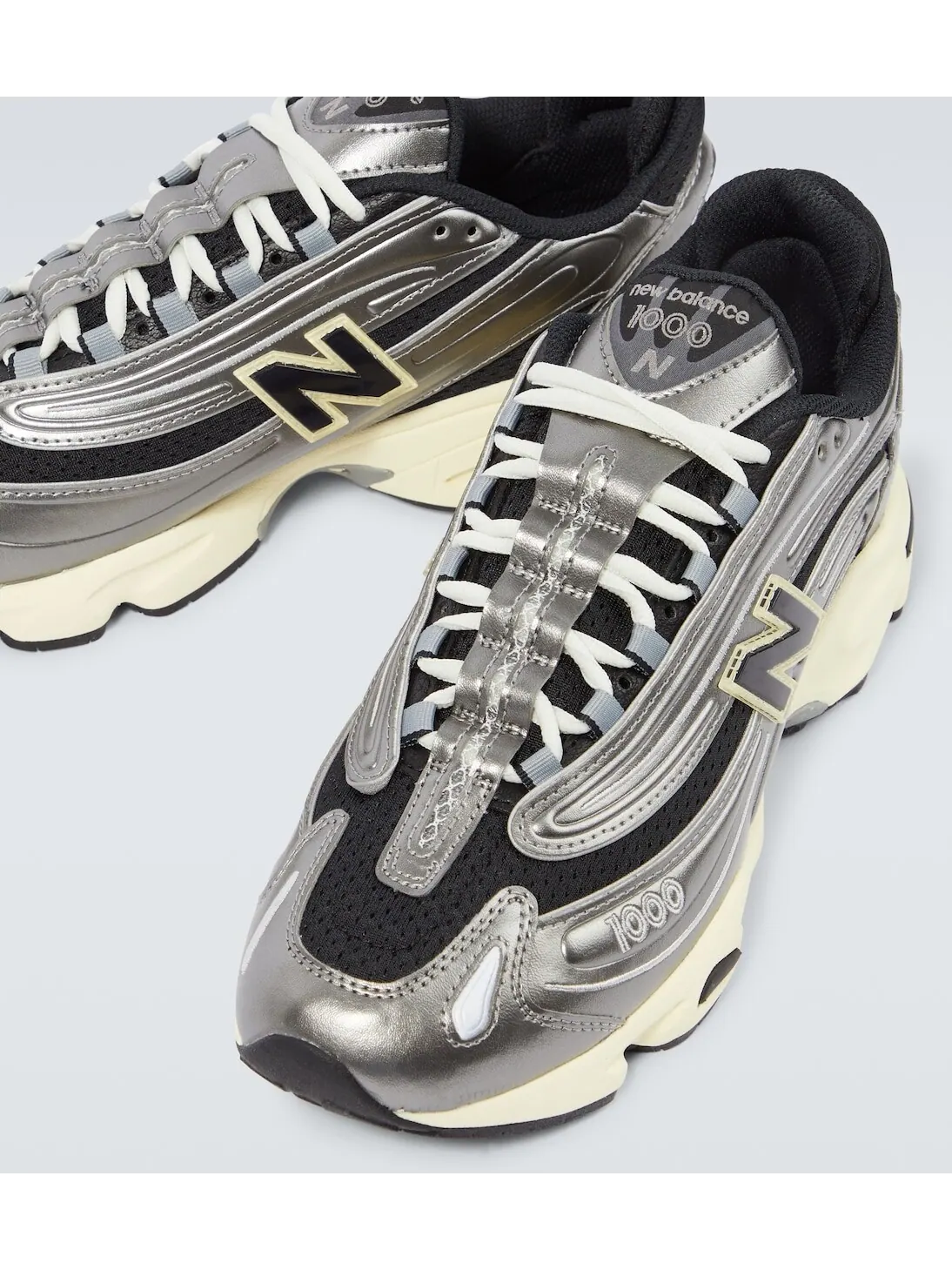 Кроссовки New Balance 1000 Silver Metallic — изображение 4 из 5, серебряный