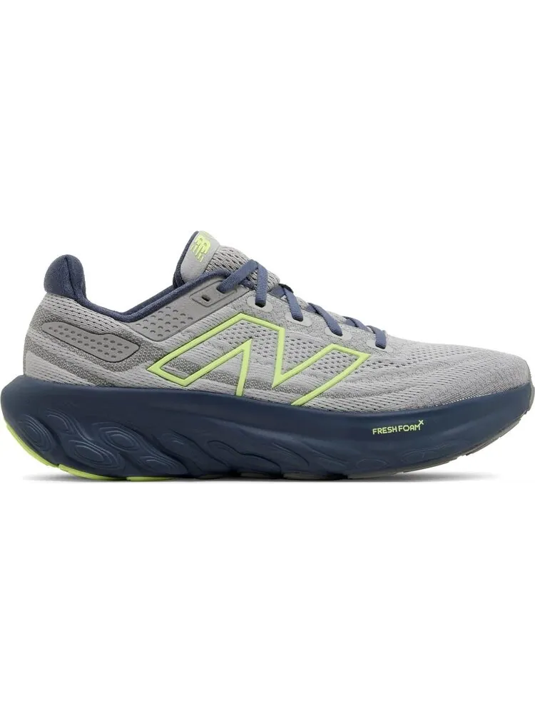 Кроссовки Fresh Foam X 1080v13 2E Wide 'Raincloud Indigo Lime' — изображение 1 из 4, серый