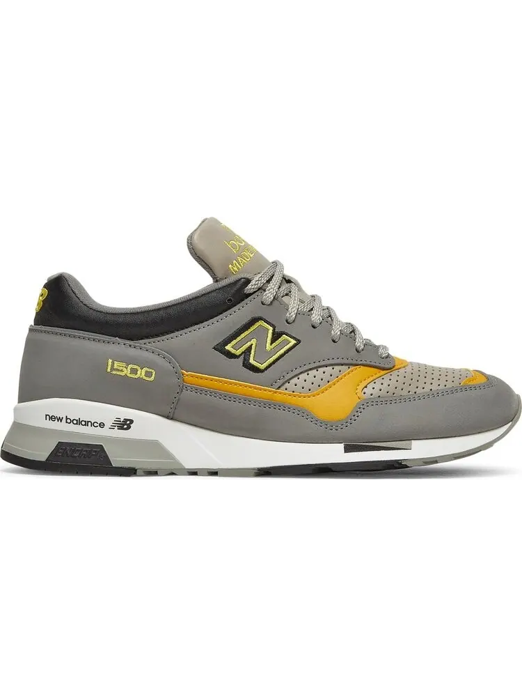 Кроссовки New Balance 1500 Made in England 'Grey Yellow' — изображение 1 из 8, серый