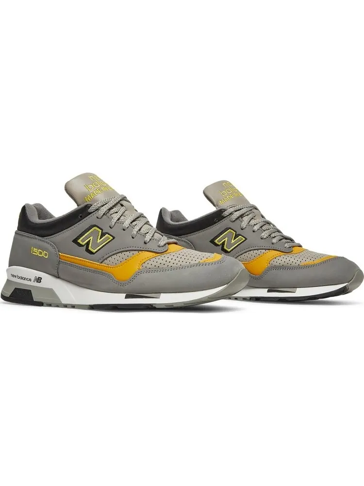 Кроссовки New Balance 1500 Made in England 'Grey Yellow' — изображение 8 из 8, серый