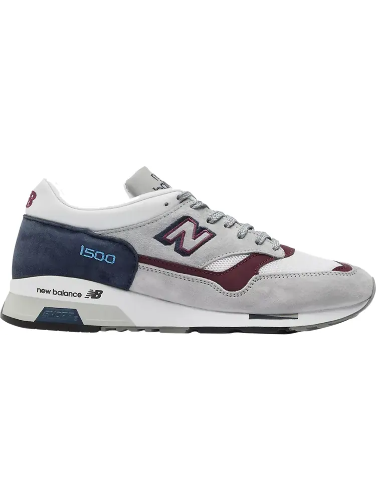 Кроссовки New Balance 1500 Made in England 'Grey Burgundy' — изображение 1 из 1, серый