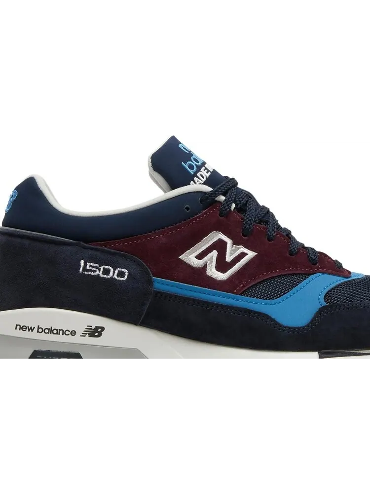 Кроссовки New Balance 1500 Made In England 'Navy Burgundy' — изображение 2 из 8, синий