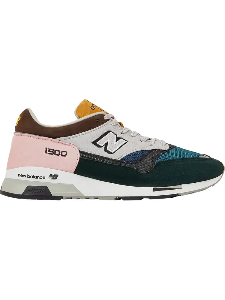 Кроссовки New Balance 1500 Made In England 'Selected Edition - Green Pink' — изображение 1 из 1, зеленый