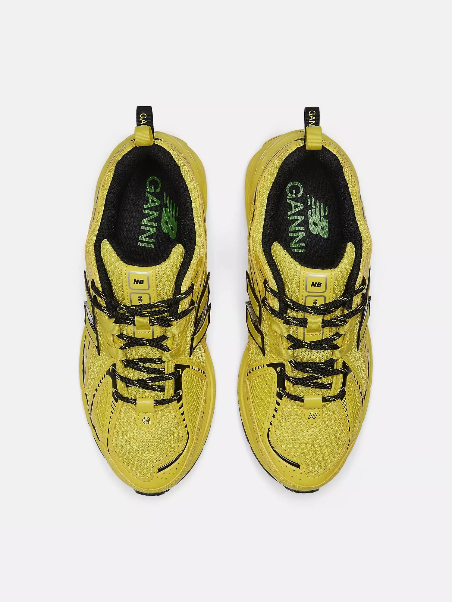 Кроссовки New Balance x GANNI 1906R — изображение 3 из 6, ярко-желтый/черный