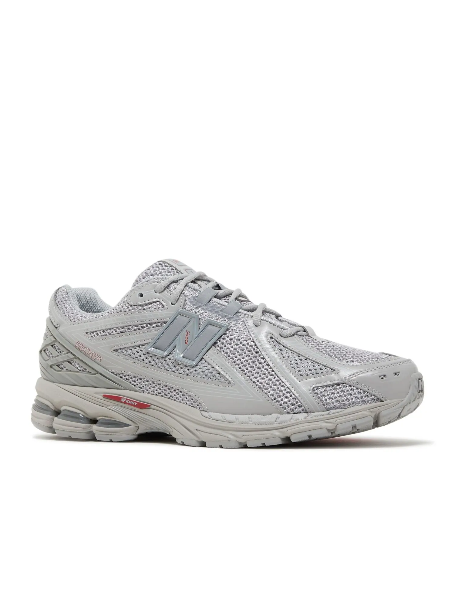 Кроссовки New Balance 1906R 'Grey Deep Red' — изображение 2 из 4, серый