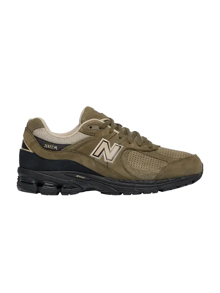 Кроссовки New Balance 2002R 'Olive Green Black' — изображение 1 из 1, зеленый/зеленый
