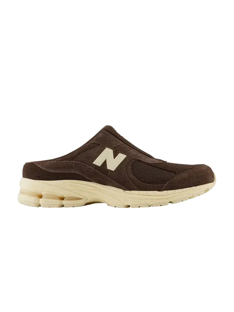 Мюли New Balance 2002R Mule Brown Corduroy — изображение 1 из 1, коричневый