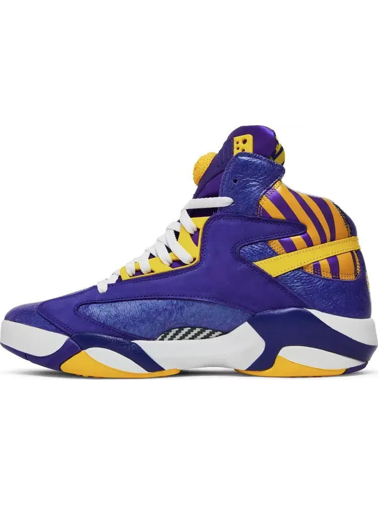 Кроссовки shaq attaq retro 'lsu' Reebok — изображение 3 из 8, фиолетовый