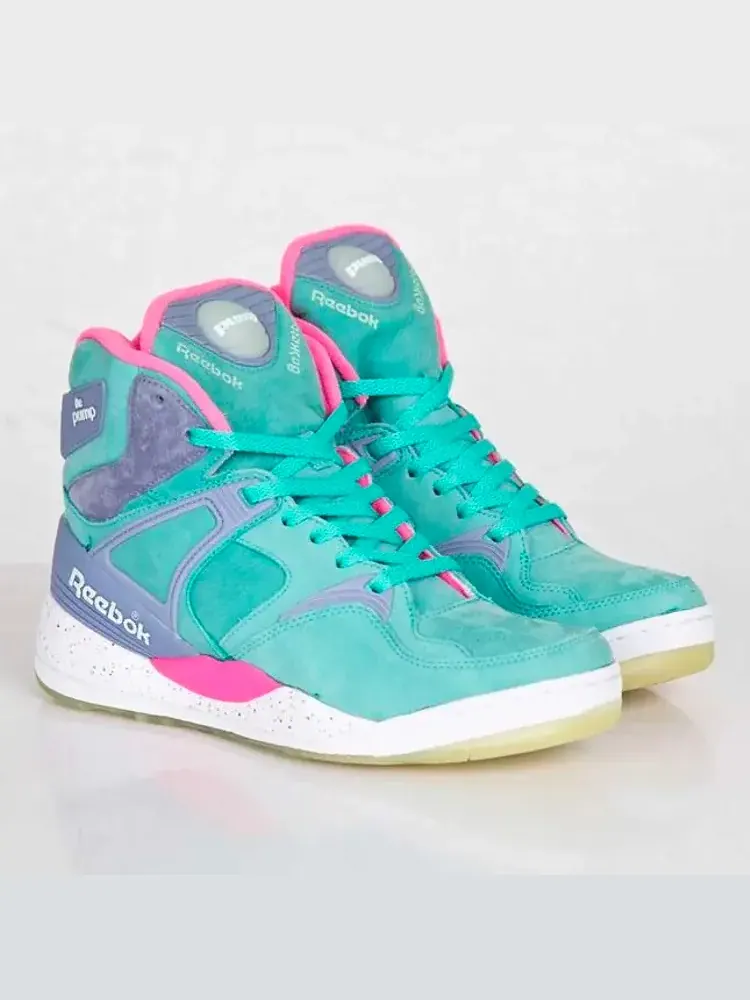 Кроссовки mita sneakers x the pump Reebok, чирок — изображение 2 из 4, бирюзовый
